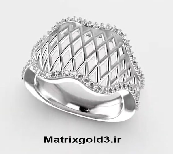 آموزش ماتریکس گلد طراحی حلقه ضربدری اسلیمی شکل