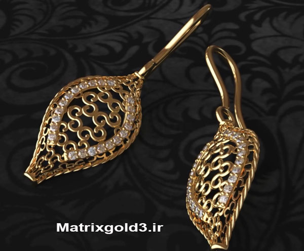 آموزش ماتریکس گلد طراحی گوشواره سبک وزن فیوژن