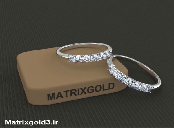 آموزش ماتریکس گلد طراحی حلقه شش نگین 